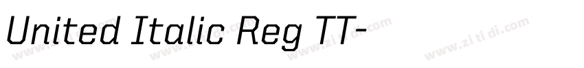 United Italic Reg TT字体转换